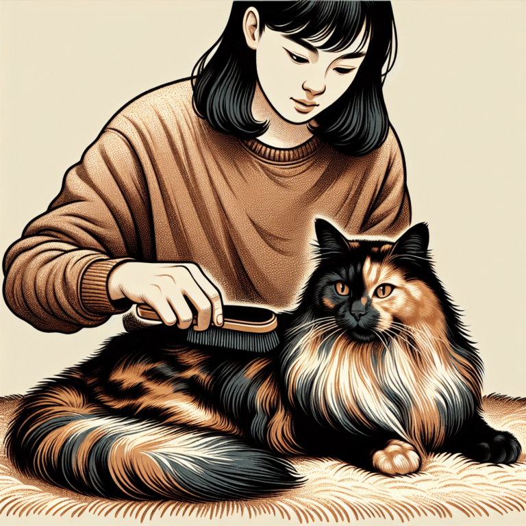 Brushing Cat Fur Tips